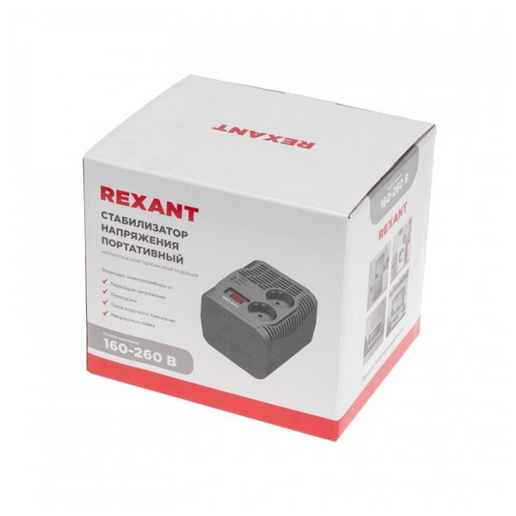 11-5037 Стабилизатор напряжения портативный REX-PR-500 REXANT
