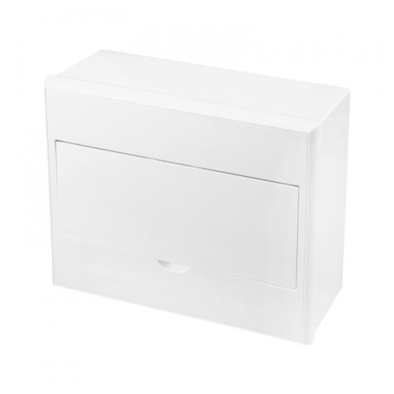 KR-11-0313 Бокс пластиковый ЩРН-П-12 IP41 белый (белая дверца) KRANZ