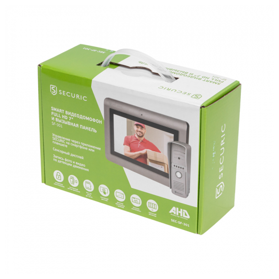 SEC-SF-301 Комплект сенсорного Smart видеодомофона Full HD 7" SECURIC