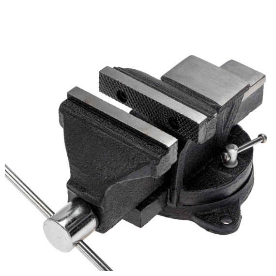 KR-12-5101 Тиски слесарные 100мм, поворотные, с наковальней KRANZ