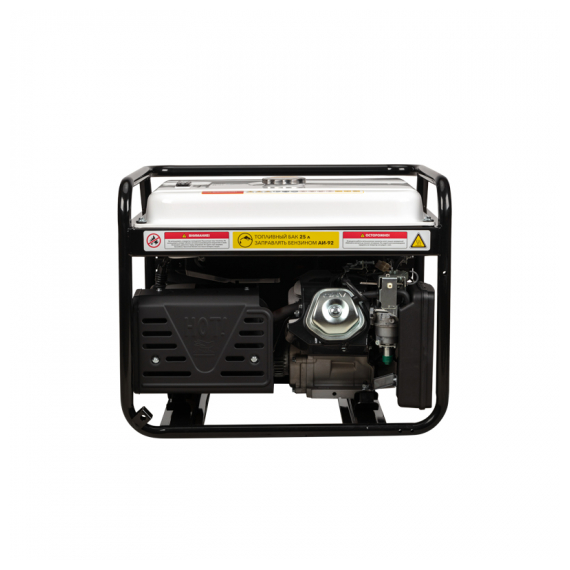 KR-16-1138 Генератор бензиновый KR9000EA, 9,0кВт, 230В, 25л, коннектор автоматики, электростартер KRANZ