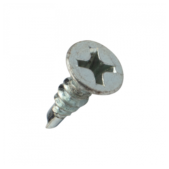 KR-01-3722-008 Саморез оконный сверло 3,9х13мм, белый цинк, короб (500 шт/уп) KRANZ