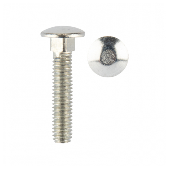 KR-01-3511-009 Болт мебельный DIN 603, 6,0х30мм, короб (100 шт/уп) KRANZ