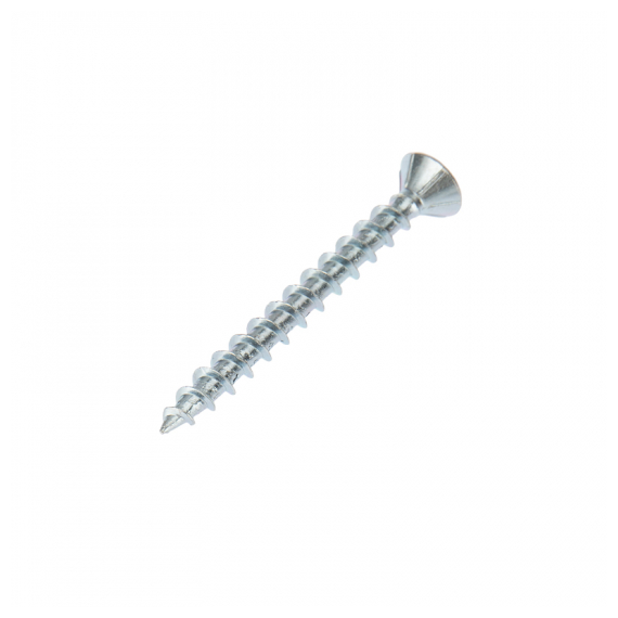 1502-4140-1 Саморез оконный KRANZ острый, 4.1х40, белый цинк, уповка поставщика ( 6 000 шт. )