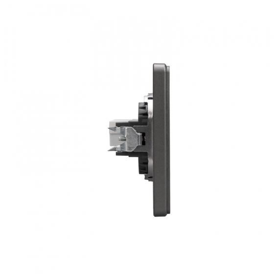 KR-78-0724-2 Розетка ROUND компьютерная RJ45 кат6 с/у титан KRANZ