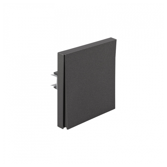 KR-78-0708-6 Выключатель STRONG 1 кл проходной (переключатель) 10А с/у графит KRANZ