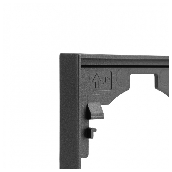 KR-78-0752-6 Рамка STRONG 2-постовая графит KRANZ