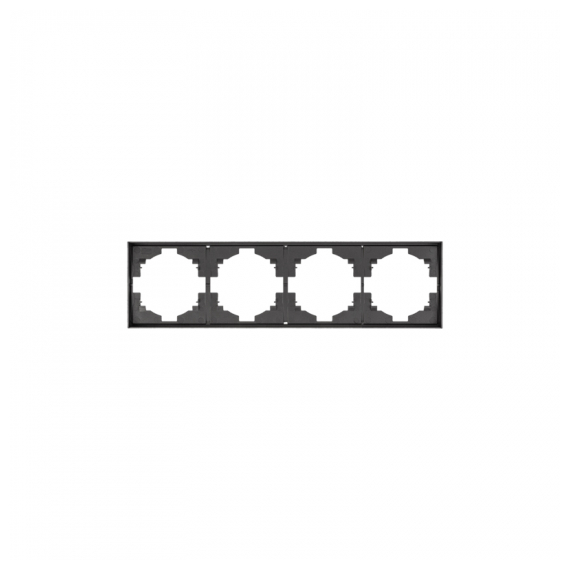 KR-78-0754-6 Рамка STRONG 4-постовая графит KRANZ