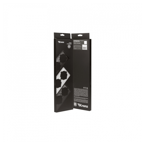 KR-78-0754-6 Рамка STRONG 4-постовая графит KRANZ