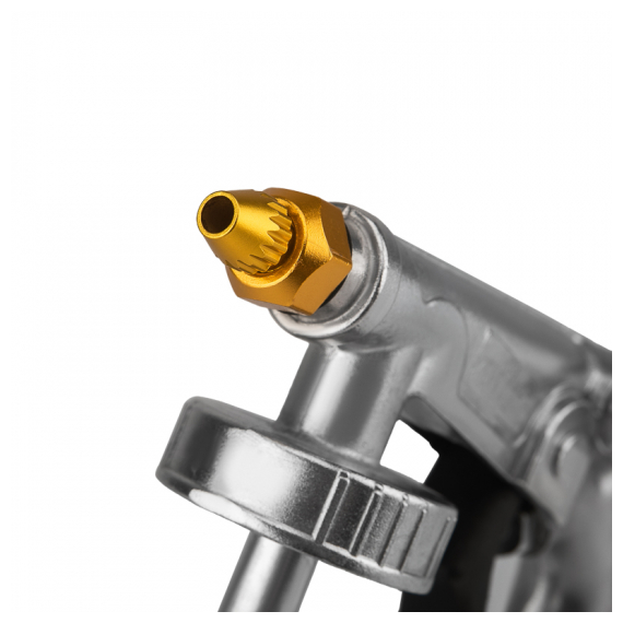 KR-16-1403 Пистолет для антигравийных и антикоррозийных составов с гибким и прямым соплом + регулятор давления KRANZ
