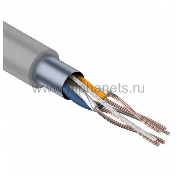 01-0125 Патч-кабель FTP, 2 пары, 24 AWG, Cat.5е, экран, многожил (305m) Rexant