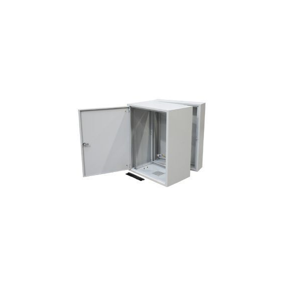 WZ-3505-01-M3-011 Шкаф настенный 19-дюймовый (19"), серия SD2, 12U, 604x600х500, трехсекционный, со стальной дверью, цвет серый (RAL 7035) (SD-212) (собранный) ZPAS