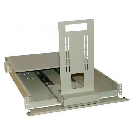 REC-SVMT-GY Полка выдвижная 19" для LCD-мониторов, для шкафов глубиной 800 и 1000mm, серая AESP