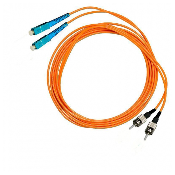 2SC/PC-2ST/PC-MM50-2м Шнур оптический 2SC/PC-2ST/PC, MM, duplex, 50/125, 2m