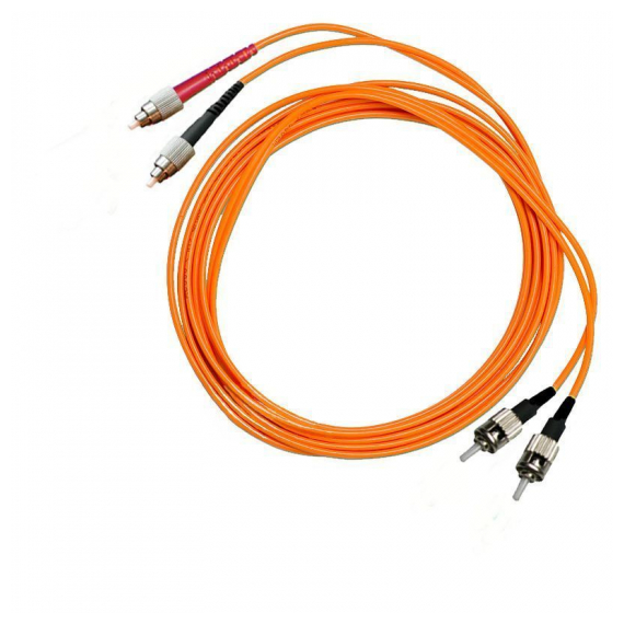 2FC/PC-2ST/PC-MM50-2м Шнур оптический 2FC/PC-2ST/PC, MM, duplex, 50/125, 2m