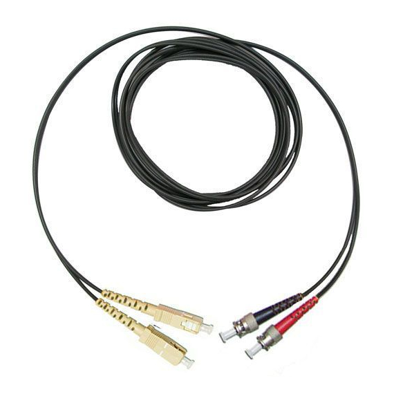 2SC/PC-2ST/PC-MM62,5-5м Шнур оптический 2SC/PC-2ST/PC, MM, duplex, 62,5/125, 5m