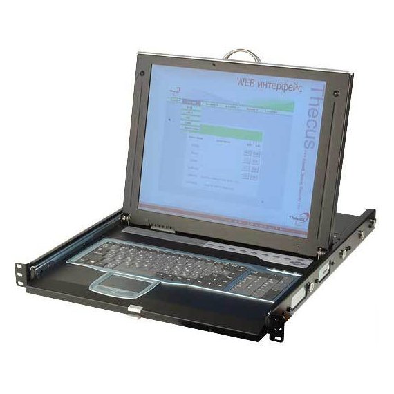 IUM116DC Модуль KVM REXTRON 1U для подключения к LCD панелям серии Integra/integraPro, C-36 разъем, 1 консоль (1хVGA + 2хPS/2), 16 портов D-Sub(VGA + USB / PS/2), OSD меню, черный, в комплекте: 19" крепление, 12 кабелей 1,8м (CBM-180UH), 4 кабеля 3м (CBM-300UH), и