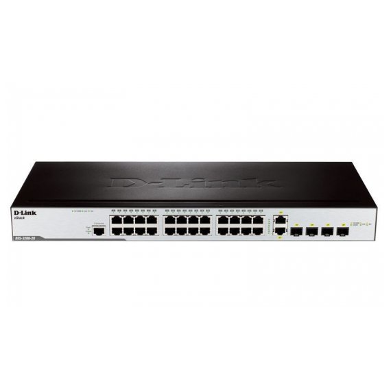 DES-3200-28 Коммутатор 24-Port 100BASE-T + 4 Combo 1000BASE-T/SFP L2 rev.C