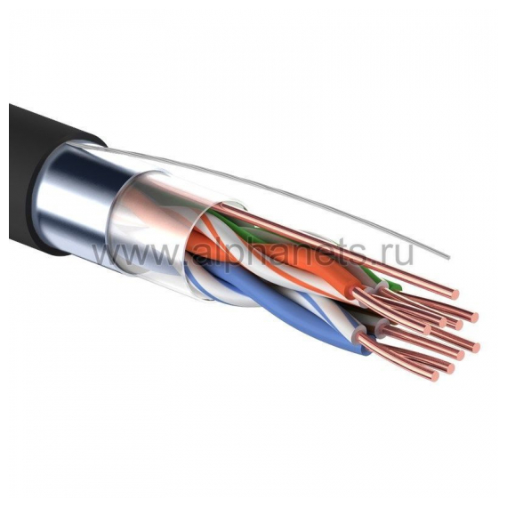 01-0154 Витая пара FTP, 4 пары, 24 AWG, Cat.5e, Solid, для внешней прокладки (305m) Proconnect