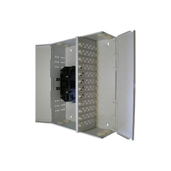 КСу-96-72FC/ST-3U Кросс оптический 19" 410х220х132mm, 72 порта, со сплайс кассетой и УКВ