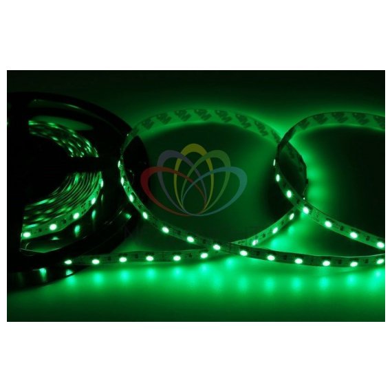 141-464 LED лента открытая, ширина 10 мм, IP23, SMD 5050, 60 диодов/метр, 12V, цвет светодиодов зеленый Neon-Night