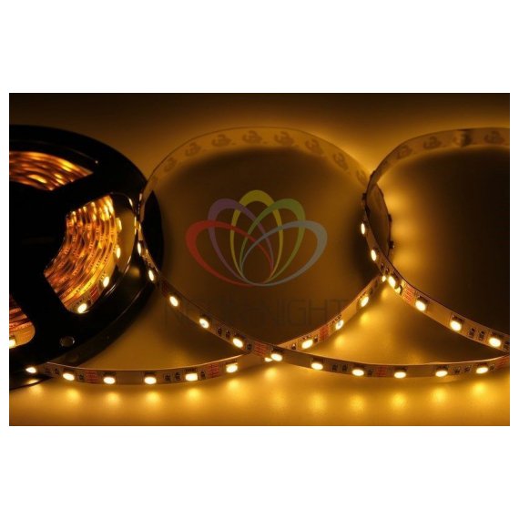 141-466 LED лента открытая, ширина 10 мм, IP23, SMD 5050, 60 диодов/метр, 12V, цвет светодиодов теплый белый Neon-Night