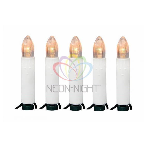 303-084 Гирлянда "Свечи LED"  6 м, 40 диодов, цвет теплый белый Neon-Night