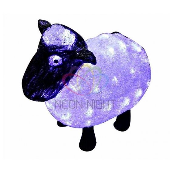 513-401 Акриловая светодиодная фигура "Овца" 30см, 56 светодиодов, IP65, 24В Neon-Night
