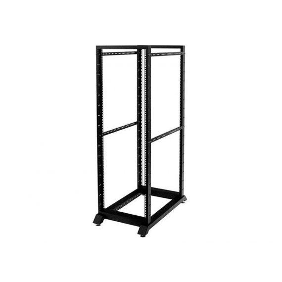 NL-R-6845-B Открытая двухрамная стойка, 19", 45U, глубина 800мм, разобранная, черная Net-Link