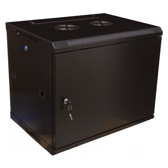 NL-SA-6606-BM Шкаф настенный 19" 6U 600х600х368, металлическая дверь, черный Net-Link