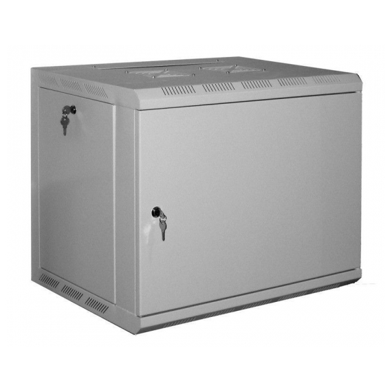NL-SA-6409-GM Шкаф настенный 19" 9U 600х450х501, металлическая дверь, черный Net-Link