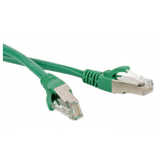 PC-LPM-STP-RJ45-RJ45-C5e-3M-LSZH-GN Патч-корд F/UTP, экранированный, Cat.5е, LSZH, 3 м, зеленый Hyperline