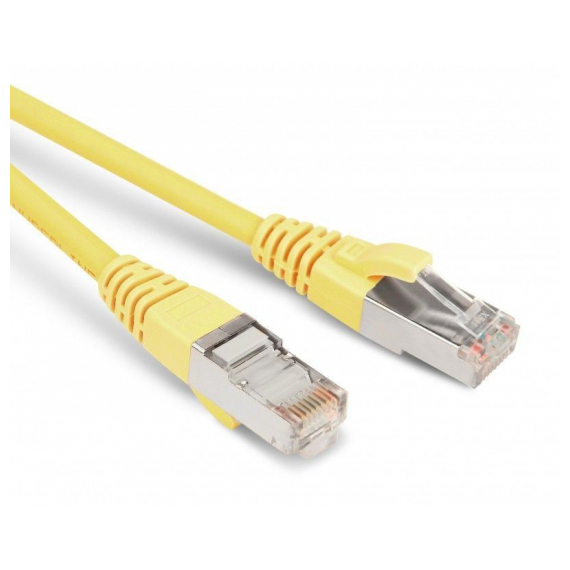 PC-LPM-STP-RJ45-RJ45-C5e-5M-LSZH-YL Патч-корд F/UTP, экранированный, Cat.5е, LSZH, 5 м, желтый Hyperline