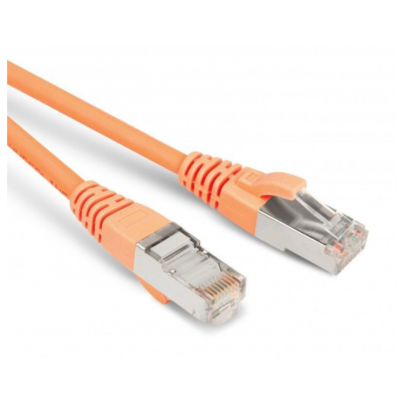 PC-LPM-STP-RJ45-RJ45-C5e-10M-LSZH-OR Патч-корд F/UTP, экранированный, Cat.5е, LSZH, 10 м, оранжевый Hyperline