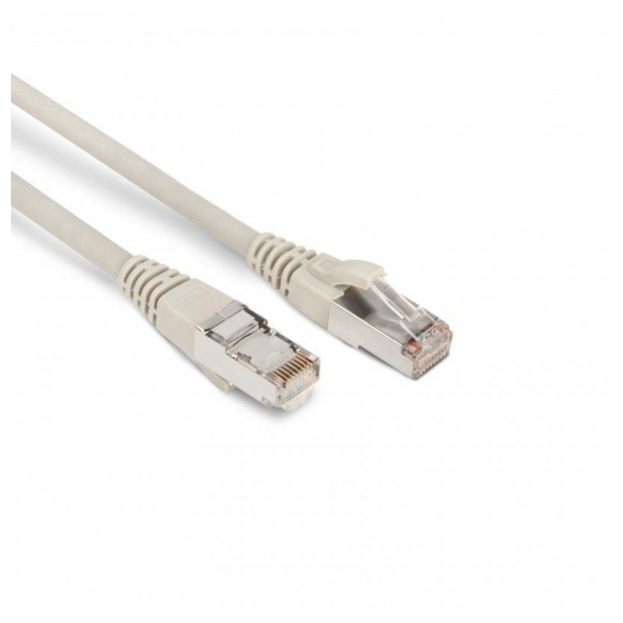 PC-LPM-STP-RJ45-RJ45-C5e-15M-LSZH-GY Патч-корд F/UTP, экранированный, Cat.5е, LSZH, 15 м, серый Hyperline