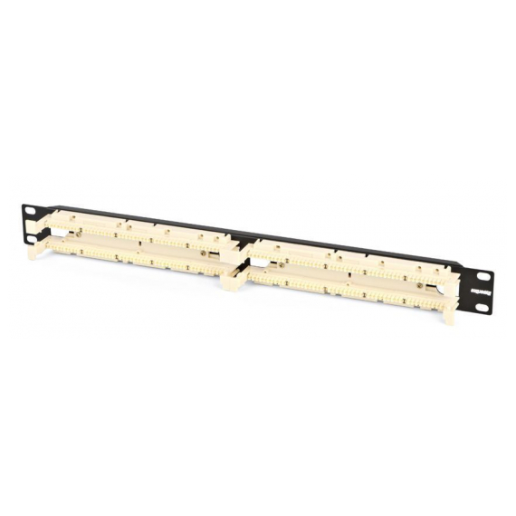110C-19-100P-1U 100 парная кросс-панель 110 типа, 19" 1U (без модулей) Hyperline