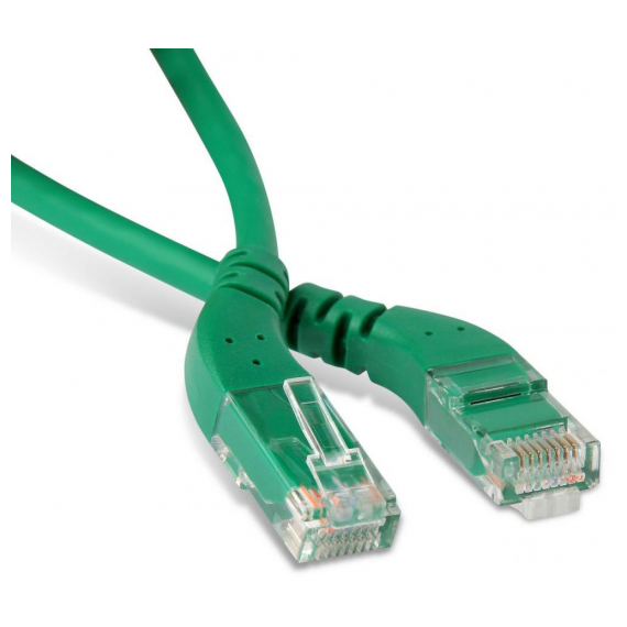PC-APM-UTP-RJ45/R45-RJ45/R45-C6-5M-LSZH-GN Патч-корд U/UTP угловой, правый 45°-правый 45°, Cat.6, LSZH, 5 м, зеленый Hyperline