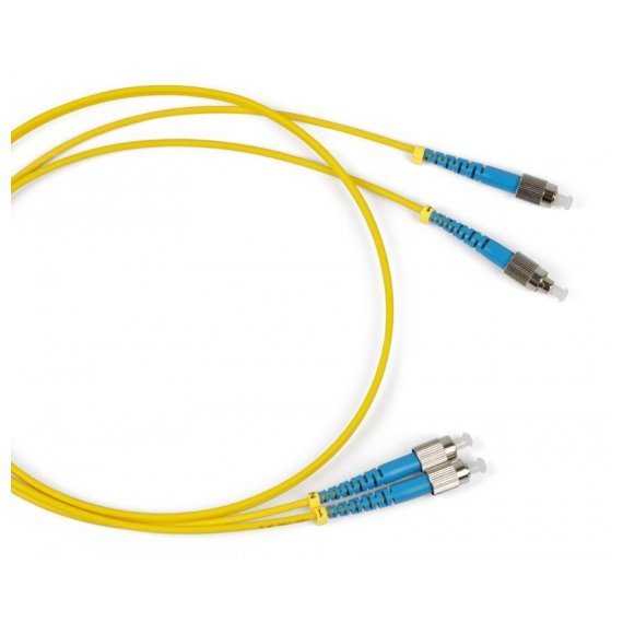 FC-D2-9-FC/UR-FC/UR-H-3M-LSZH-YL Патч-корд волоконно-оптический (шнур) SM 9/125 (OS2), FC/UPC-FC/UPC, 2.0 мм, duplex, LSZH, 3 м Hyperline