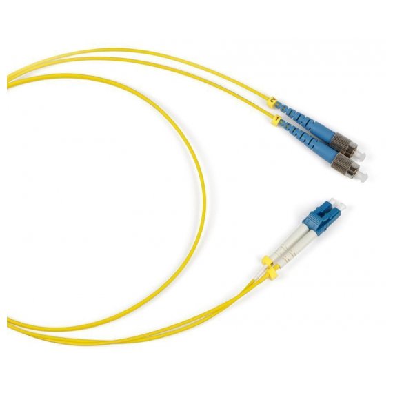 FC-D2-9-FC/UR-LC/UR-H-30M-LSZH-YL Патч-корд волоконно-оптический (шнур) SM 9/125 (OS2), FC/UPC-LC/UPC, duplex, LSZH, 30 м Hyperline