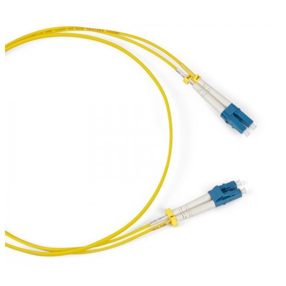 FC-D2-9-LC/AR-LC/AR-H-1M-LSZH-YL Патч-корд волоконно-оптический (шнур) SM 9/125 (OS2), LC/APC-LC/APC, duplex, LSZH, 1 м Hyperline