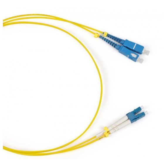 FC-D2-9-LC/UR-SC/UR-H-2M-LSZH-YL Патч-корд волоконно-оптический (шнур) SM 9/125 (OS2), LC/UPC-SC/UPC, duplex, LSZH, 2 м Hyperline