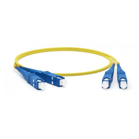 FC-D2-9-SC/UR-SC/UR-H-50M-LSZH-YL Патч-корд волоконно-оптический (шнур) SM 9/125 (OS2), SC/UPC-SC/UPC, 2.0 мм, duplex, LSZH, 50 м Hyperline