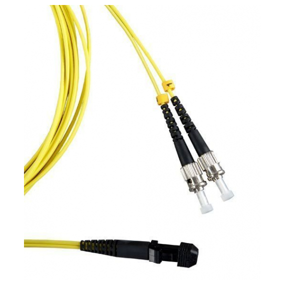 FC-D2-9-MTRJM/UR-ST/UR-H-5M-LSZH-YL Патч-корд волоконно-оптический (шнур) SM 9/125 (OS2), ST/-MTRJ(папа), duplex, LSZH, 5 м Hyperline