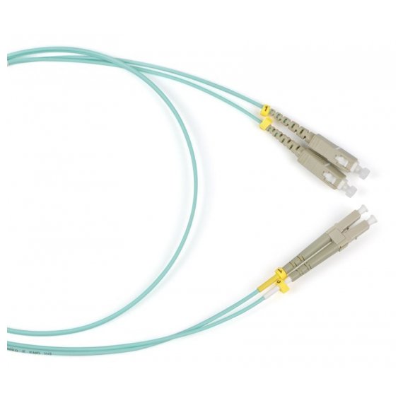 FC-D2-503-FC/PR-SC/PR-H-2M-LSZH-AQ Патч-корд волоконно-оптический (шнур) MM 50/125(OM3), FC-SC, duplex, LSZH, 2 м Hyperline