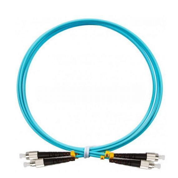 FC-D2-503-FC/PR-ST/PR-H-30M-LSZH-AQ Патч-корд волоконно-оптический (шнур) MM 50/125(OM3), FC-ST, duplex, LSZH, 30 м Hyperline