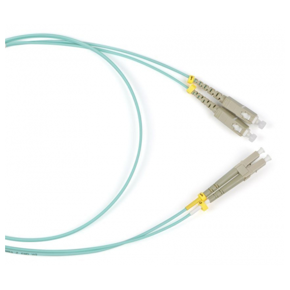 FC-D2-503-LC/PR-SC/PR-H-30M-LSZH-AQ Патч-корд волоконно-оптический (шнур) MM 50/125(OM3), LC-SC, duplex, LSZH, 30 м Hyperline