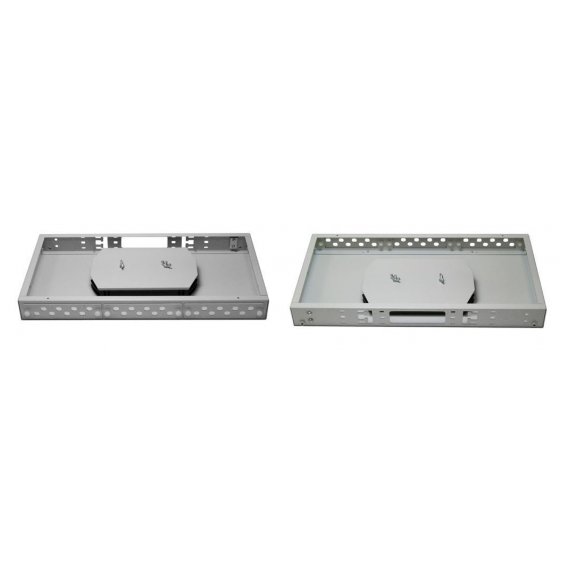 FO-19R-1U-3xSLT-W140H42-24UN-GY Бокс оптический универсальный 19", от 8 до 24 портов (SC, duplex LC, ST, FC), со сплайс пластиной, без пигтейлов и проходных адаптеров Hyperline