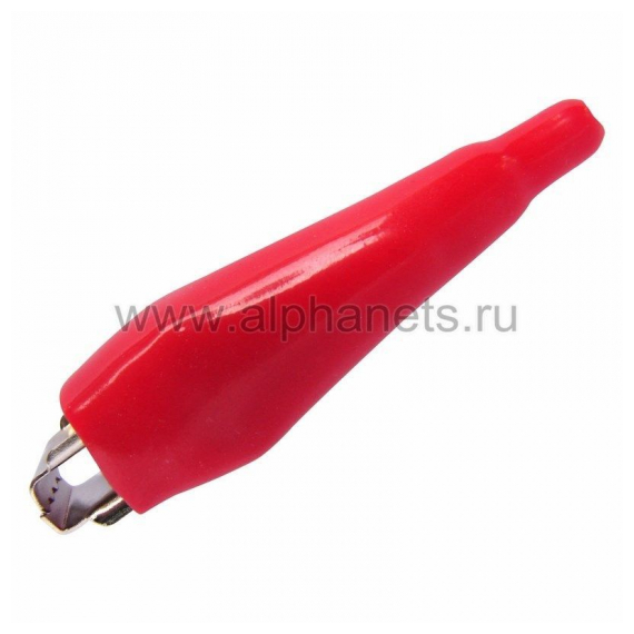 16-0003 Зажим "крокодил" 5А 56мм в изоляторе (200шт) REXANT