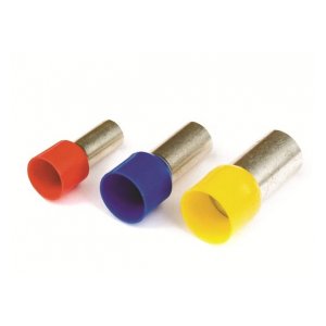 2ART504LR DKC / ДКС 2ART504LR Наконечник-гильза штыревой втулочный, с изолированным фланцем, для сечения провода 1,00мм2, длина контактной части 12мм, красный (НШВИ)