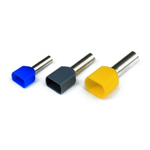 2ART5052RL DKC / ДКС 2ART5052RL Наконечник-гильза штыревой втулочный, с изолированным фланцем, для сечения провода 1,50мм2, длина контактной части 12мм, для двух проводов, красный (НШВИ2)